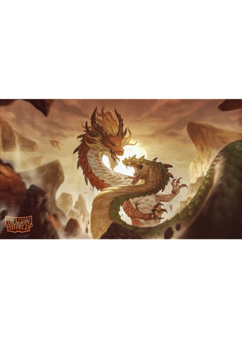 DRAGON SHIELD WOOD SNAKE ART PLAYMAT & TUBE