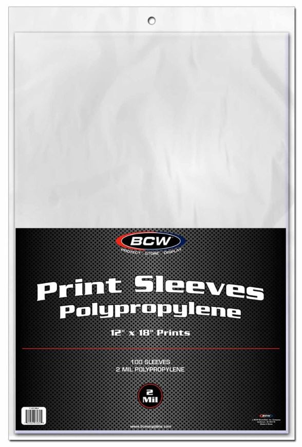BCW PRINT SLEEVES 12X18