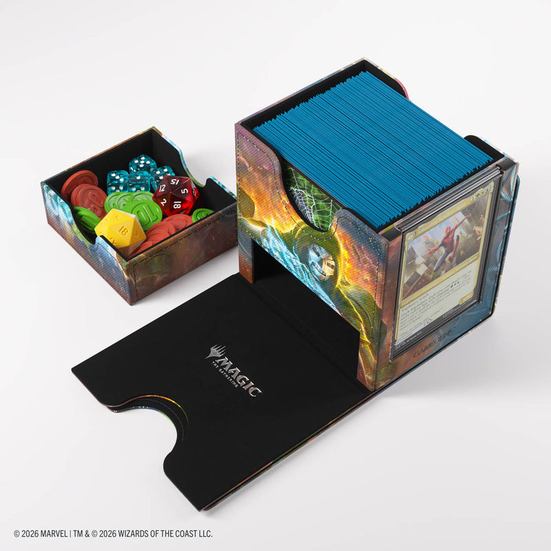 GAMEGENIC MTG MARVEL SUPER HEROES SIDEKICK PRO 100+ XL CONVERTIBLE DECK BOX