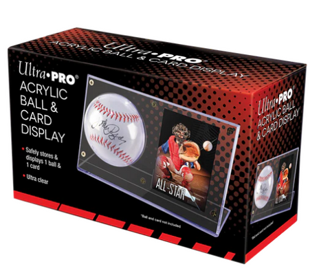 ULTRA PRO ACRYLIC BALL & CARD DISPLAY