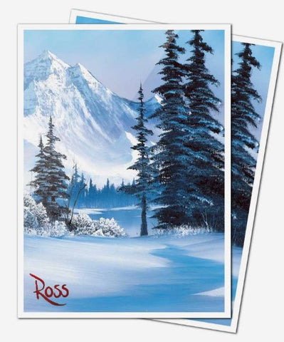 ULTRA PRO APEX BOB ROSS WINTER PARADISE STANDARD SIZE SLEEVES 105 CT