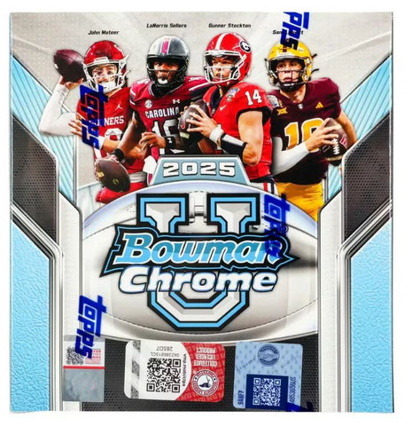 2025 TOPPS BOWMAN CHROME UNIVERSITY FOOTBALL MEGA BOX