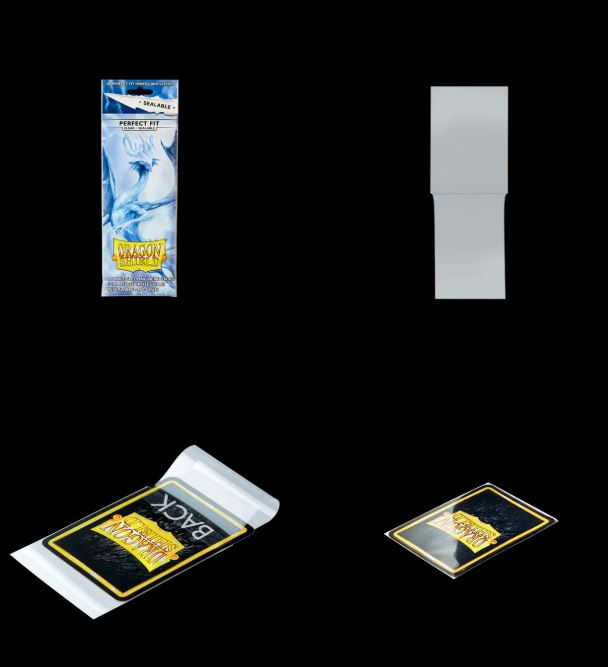 DRAGON SHIELD PERFECT FIT CLEAR + SEALABLE 100 PACK