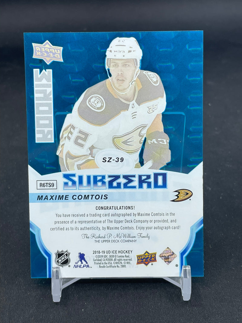 2018 UPPER DECK ICE - SUBZERO ROOKIE - M. COMTOIS -