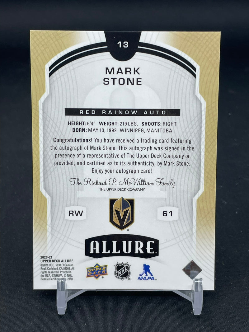 2020 UPPER DECK ALLURE - RED RAINBOW AUTO - M. STONE -
