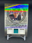 2017 LEAF INVICTUS - UNDEFEATABLE FABRICS - A. OATES - #UF-01 - #'D/2 - TRIPLE RELIC