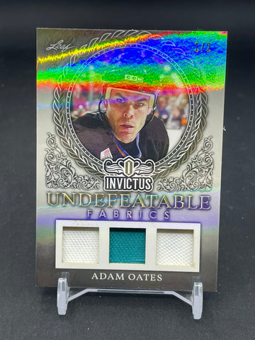 2017 LEAF INVICTUS - UNDEFEATABLE FABRICS - A. OATES - #UF-01 - #'D/2 - TRIPLE RELIC