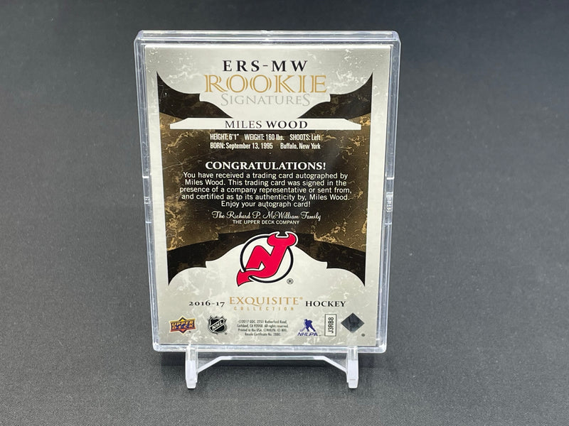 2016 UPPER DECK BLACK DIAMOND - EXQUISITE ROOKIE SIGNATURES - M. WOOD - #ERS-MW - #'D/225 - AUTOGRAPH - RC