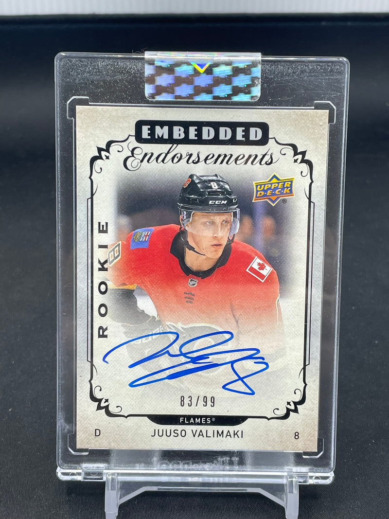 2018 UPPER DECK CLEAR CUT - EMBEDDED ENDORSEMENTS - J. VALIMKAI -