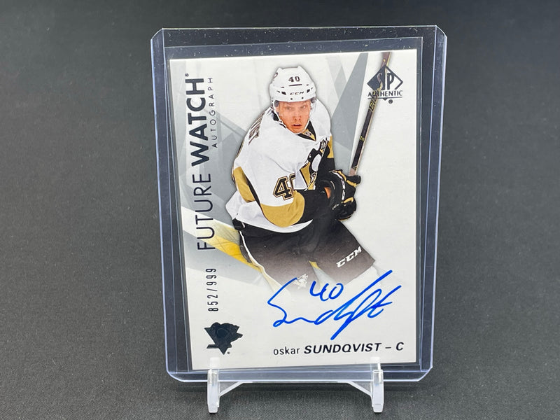 2016 UPPER DECK SP AUTHENTIC - FUTURE WATCH AUTOGRAPH - O. SUNDQVIST - #142 - #'D/999 - AUTOGRAPH - RC