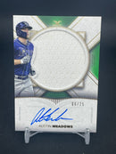 2021 TOPPS DEFINITIVE COLLECTION - AUTOGRAPHED RELIC - A. MEADOWS - #ARC-AM - #'D/25 - RELIC - AUTOGRAPH