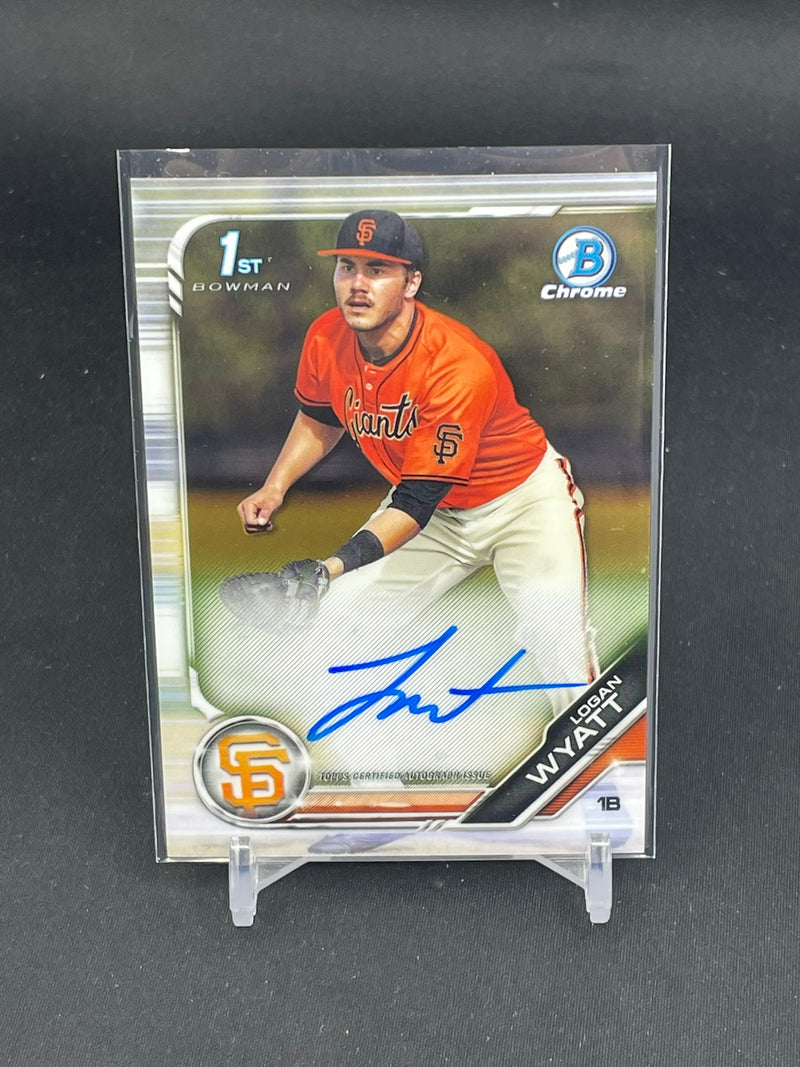 2019 TOPPS BOWMAN CHROME - 1ST BOWMAN AUTO - L. WYATT -