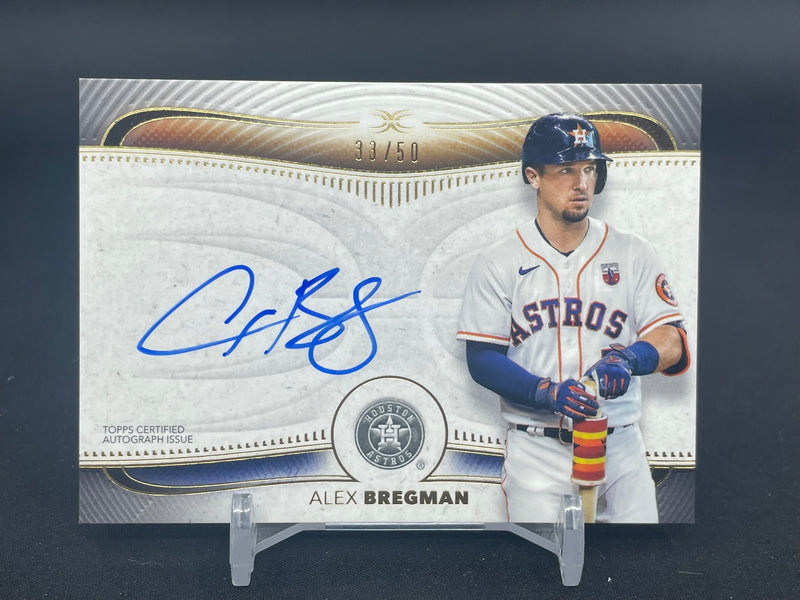 2021 TOPPS DEFINITIVE COLLECTION - AUTOGRAPH - A. BREGMAN - #DCA-ABR - #'D/50 - AUTOGRAPH