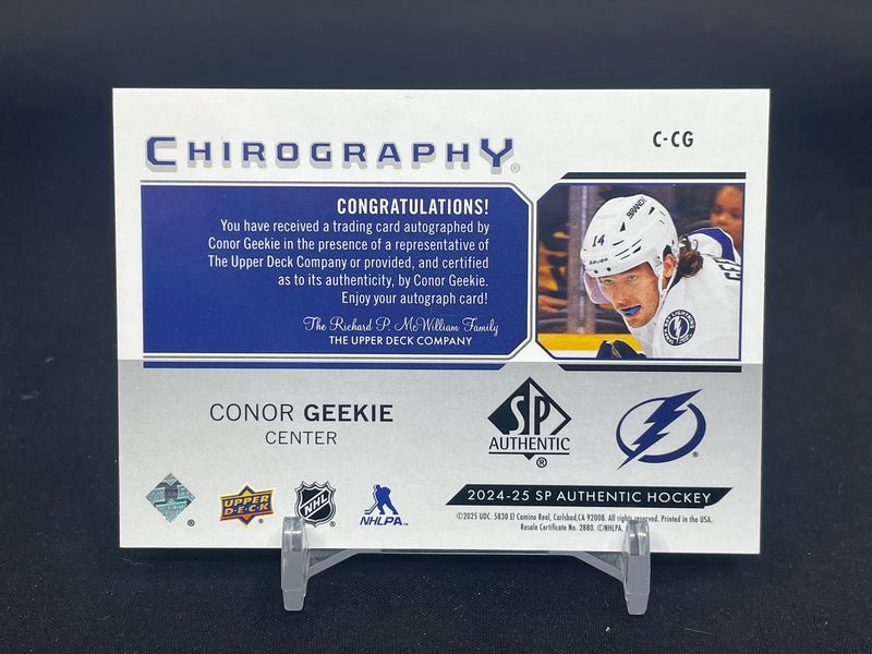 2024 UPPER DECK SP AUTHENTIC - CHIROGRAPHY - C. GEEKIE -