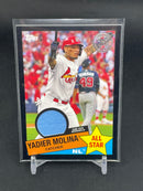 2020 TOPPS SERIES ONE - BLACK - 1985 TOPPS BASEBALL ALL STARS RELIC - Y. MOLINA - #85ASR-YM - #'D/199 - RELIC