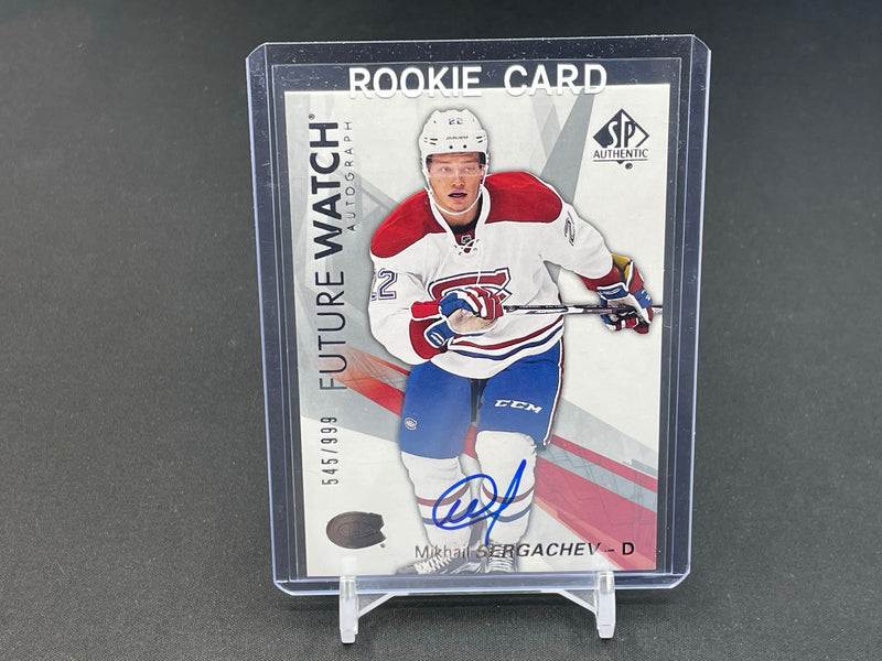 2016 UPPER DECK SP AUTHENTIC - FUTURE WATCH AUTOGRAPH - M. SERGACHEV - #165 - #'D/999 - AUTOGRAPH - RC