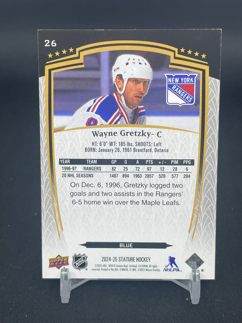 2024 UPPER DECK STATURE - BLUE - W. GRETZKY - #26 - #'D/99