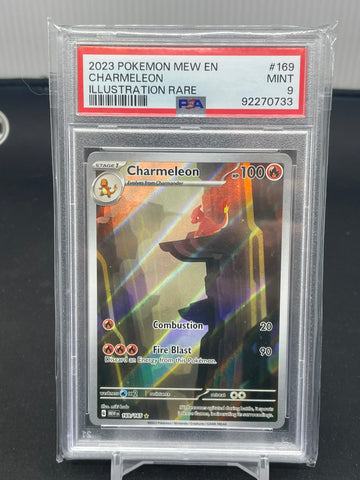 POKEMON - 151 - CHARMELEON - ILLUSTRATION RARE - #169 - PSA 9