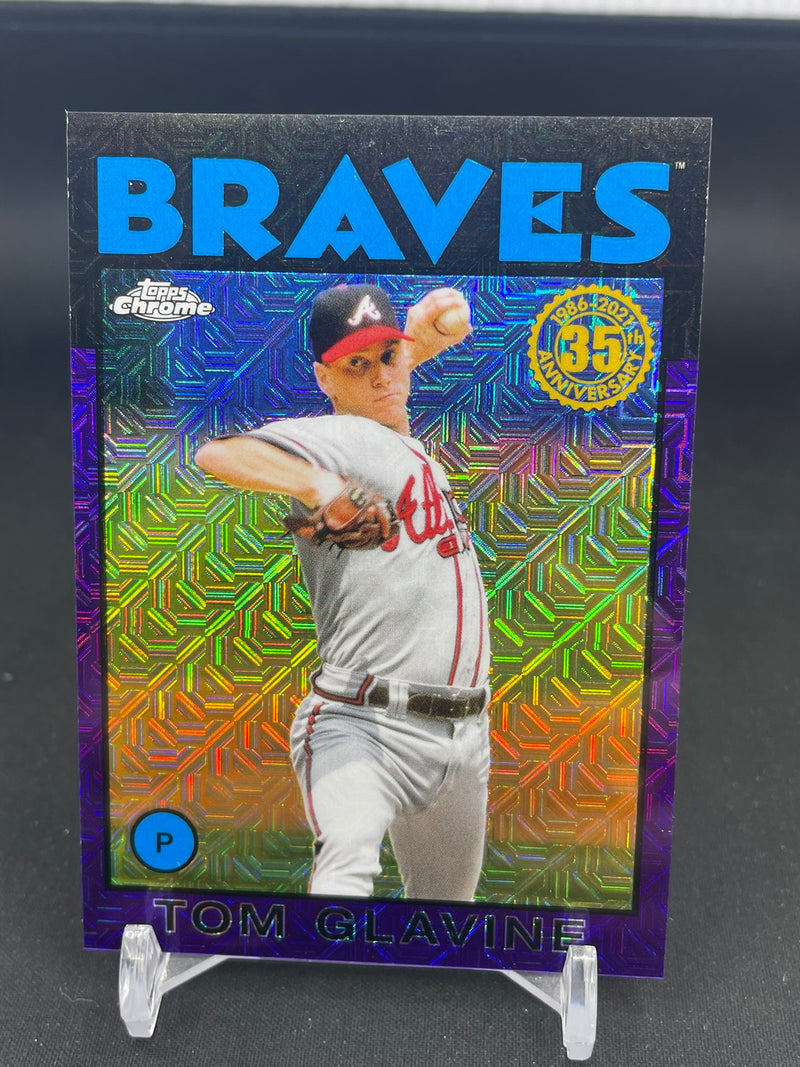 2021 TOPPS UPDATE - SILVER PACK - PURPLE - T. GLAVINE - #86C-21 - #'D/75 - RC