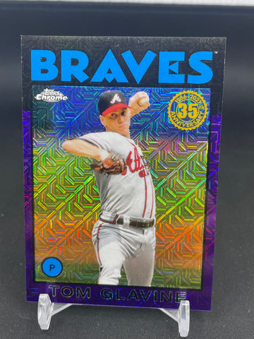 2021 TOPPS UPDATE - SILVER PACK - PURPLE - T. GLAVINE - #86C-21 - #'D/75 - RC