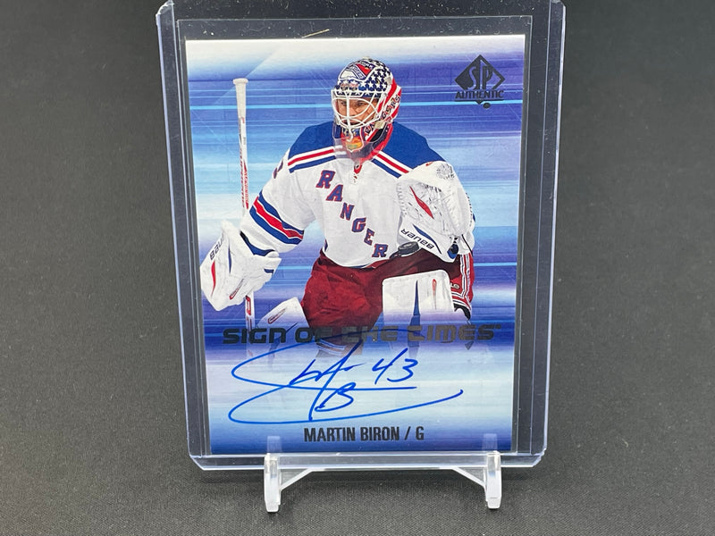 2016 UPPER DECK SP AUTHENTIC - SIGN OF THE TIMES - M. BIRON -