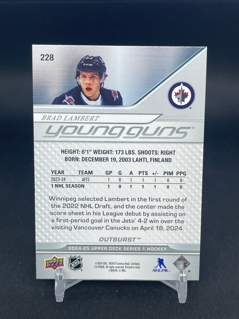 2024 UPPER DECK SERIES ONE - OUTBURST - YOUNG GUNS - B. LAMBERT -