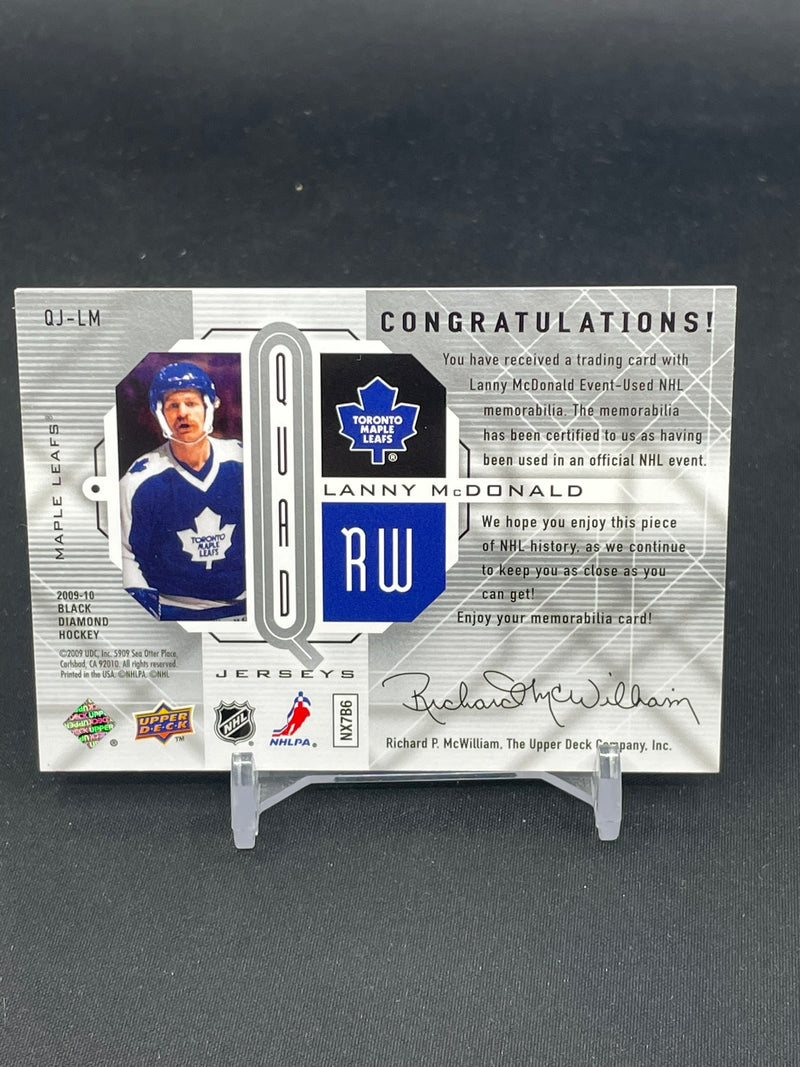 2009 UPPER DECK BLACK DIAMOND - QUAD JERSEYS - L. McDONALD -