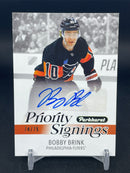 2025 UPPER DECK SPRING PROMOTION - PARKHURST PRIORITY SIGNINGS - B. BRINK - #PS-BR - #'D/75 - AUTOGRAPH