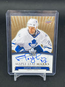 2017 UPPER DECK TORONTO MAPLE LEAFS CENTENNIALS - MAPLE LEAF MARKS - AUTOGRAPH CARDS - SELECT YOUR PLAYER