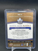 2017 UPPER DECK TORONTO MAPLE LEAFS CENTENNIALS - MAPLE LEAF MARKS - AUTOGRAPH CARDS - SELECT YOUR PLAYER