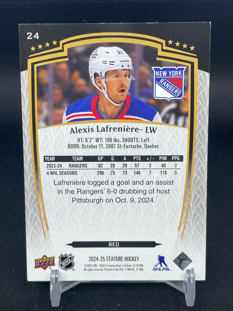 2024 UPPER DECK STATURE - RED - A. LAFRENIERE - #24 - #'D/249
