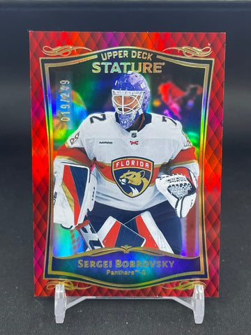 2023 UPPER DECK STATURE - RED - S. BOBROVSKY - #17 - #'D/249
