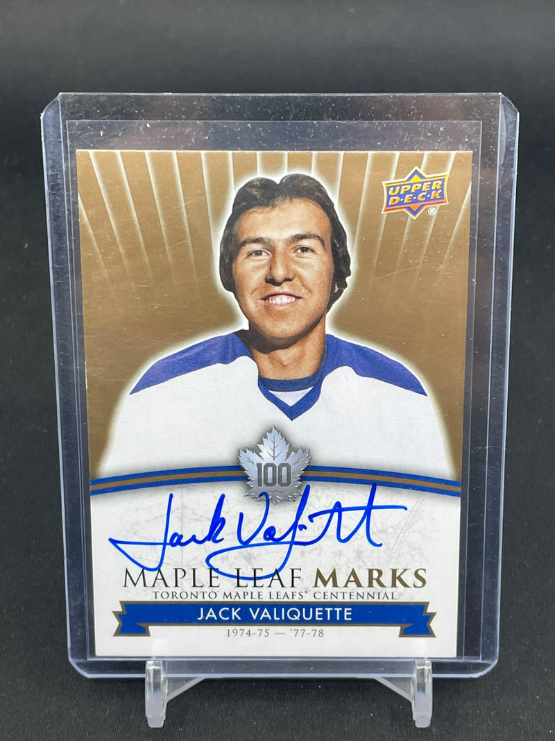 2017 UPPER DECK TORONTO MAPLE LEAFS CENTENNIALS - MAPLE LEAF MARKS - AUTOGRAPH CARDS - SELECT YOUR PLAYER
