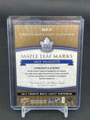 2017 UPPER DECK TORONTO MAPLE LEAFS CENTENNIALS - MAPLE LEAF MARKS - AUTOGRAPH CARDS - SELECT YOUR PLAYER