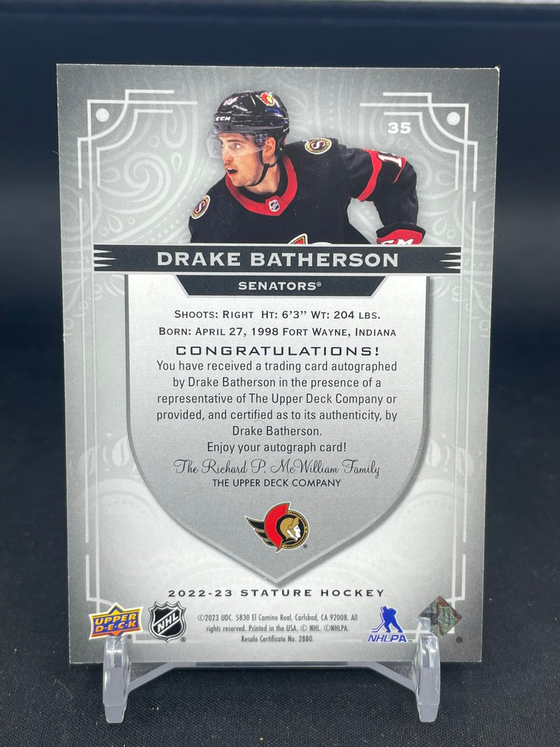 2022 UPPER DECK STATURE - D. BATHERSON -