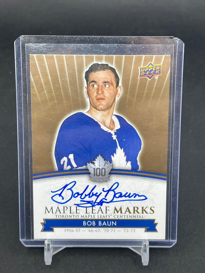 2017 UPPER DECK TORONTO MAPLE LEAFS CENTENNIALS - MAPLE LEAF MARKS - AUTOGRAPH CARDS - SELECT YOUR PLAYER