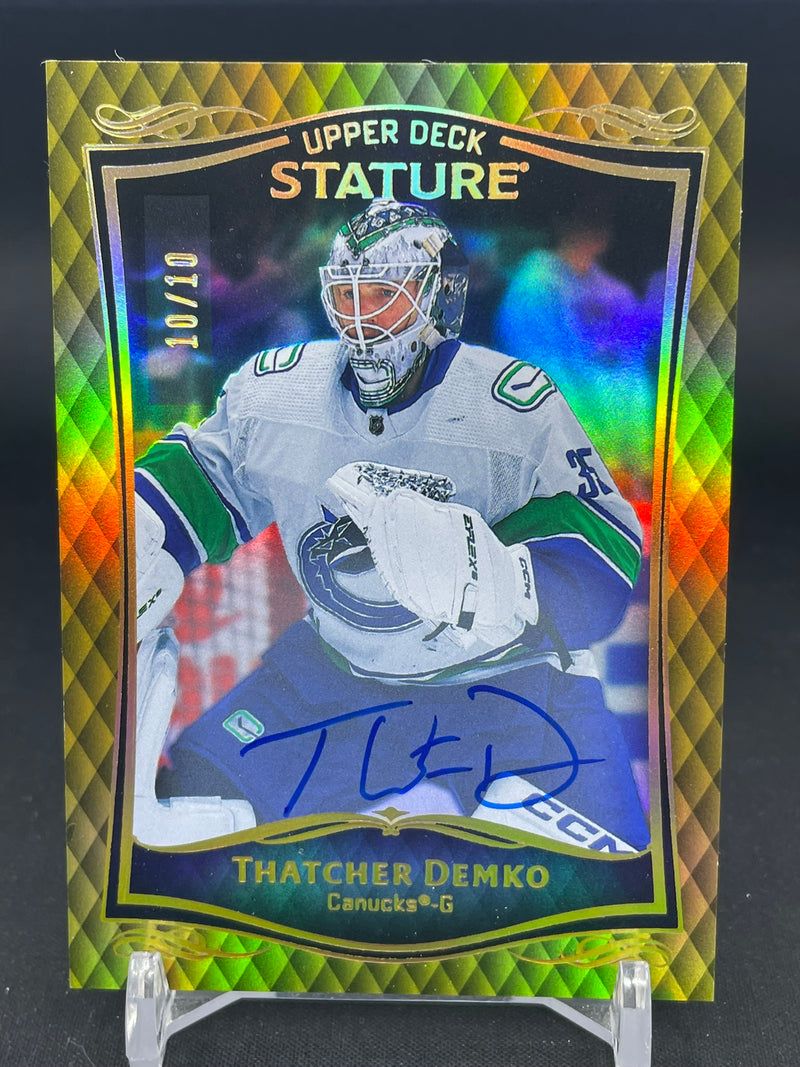 2023 UPPER DECK STATURE - AUTO GOLD - T. DEMKO - #6 - #'D/10 - AUTOGRAPH