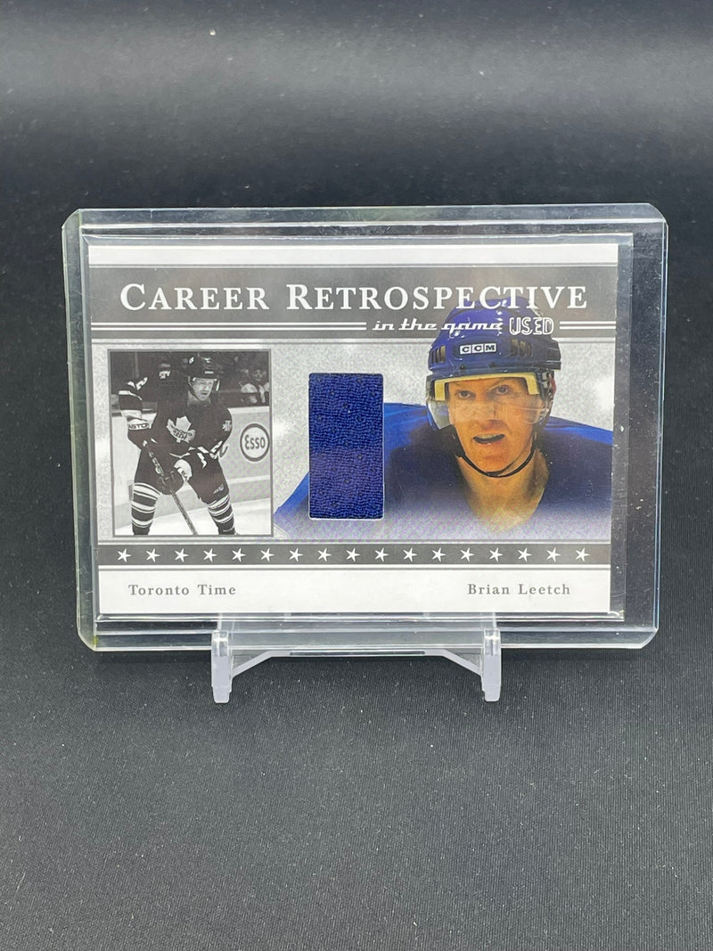 2003 IN THE GAME USED - CAREER RETROSPECTIVE - B. LEETCH -