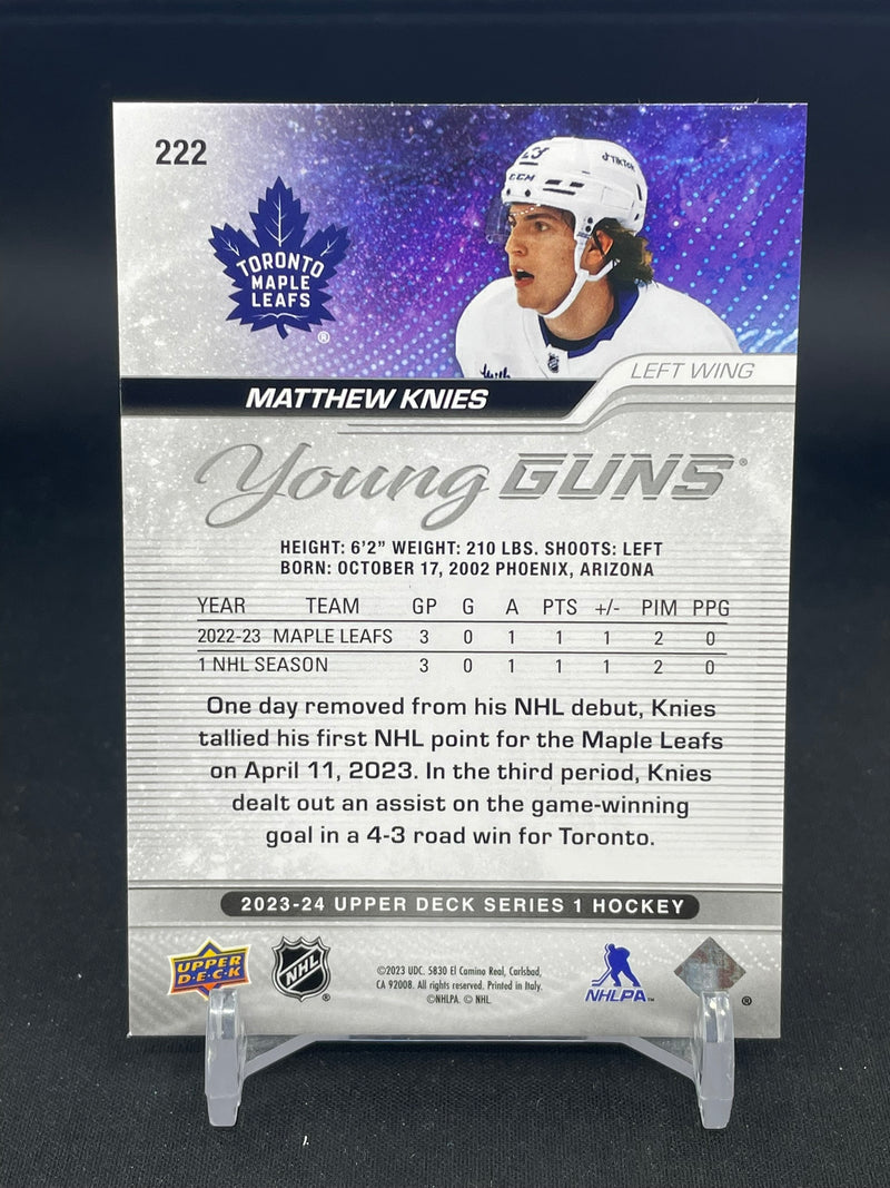 2023 UPPER DECK SERIES ONE - YOUNG GUNS - M. KNIES -