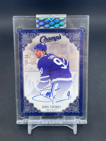 2023 UPPER DECK CLEAR CUT - CHAMPS - J. TAVARES - #C-JT - #'D/50 - AUTOGRAPH