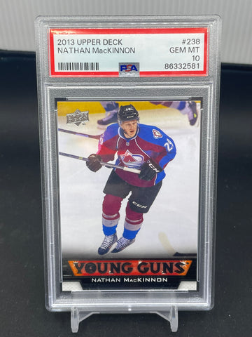 2013 UPPER DECK SERIES ONE - YOUNG GUNS - N. MACKINNON - #238 - PSA 10 - RC