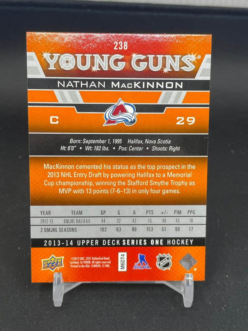 2013 UPPER DECK SERIES ONE - YOUNG GUNS - N. MACKINNON -