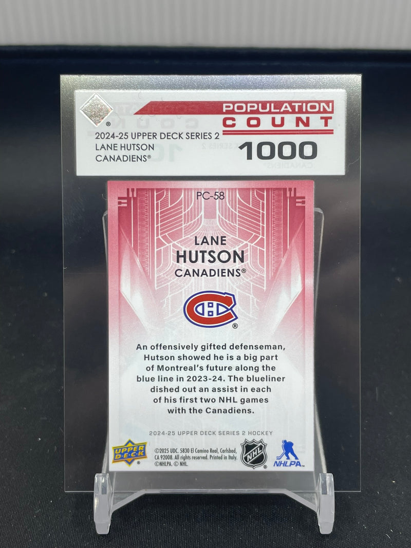2024 UPPER DECK SERIES TWO - POPULATION COUNT 1000 - L. HUTSON - #PC-58 - #'D/1000 - RC