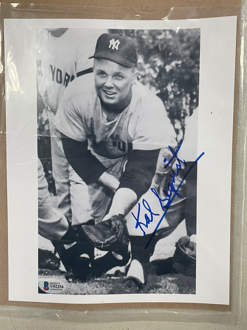 KAL SEGRIST - AUTOGRAPHED PHOTO - BECKETT AUTHENTICATED