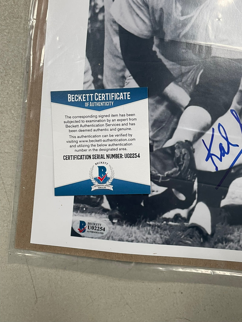 KAL SEGRIST - AUTOGRAPHED PHOTO - BECKETT AUTHENTICATED