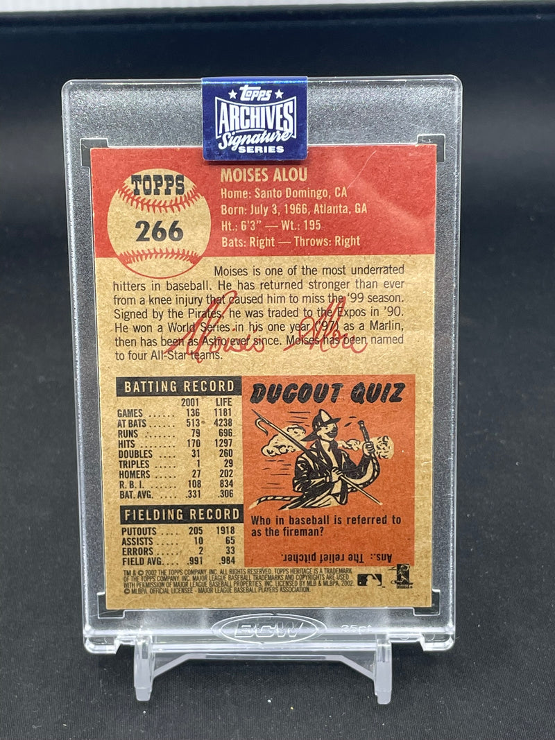 2020 TOPPS ARCHIVES SIGNATURE SERIES - M. ALOU - #266 - #'D/25 - AUTOGRAPH