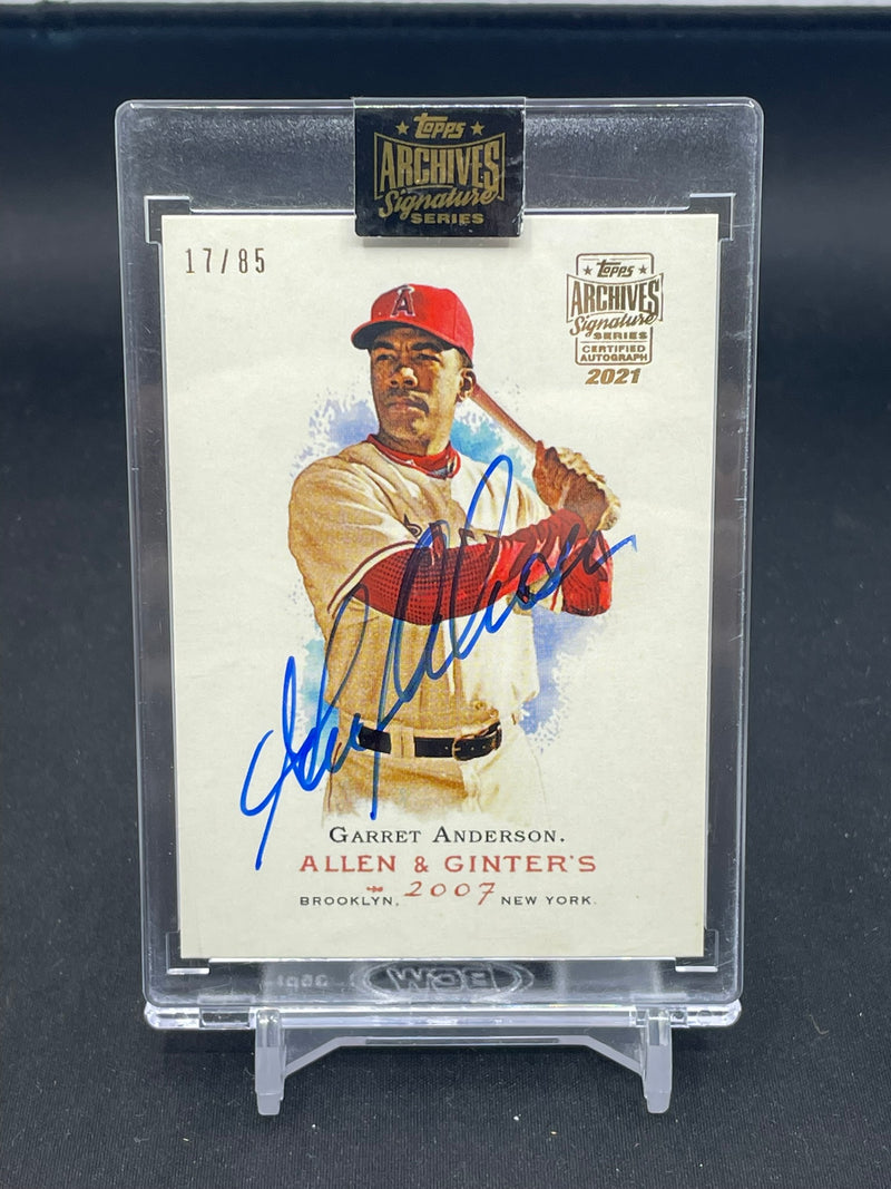 2021 TOPPS ARCHIVES SIGNATURE SERIES - G. ANDERSON - #76 - #'D/85 - AUTOGRAPH