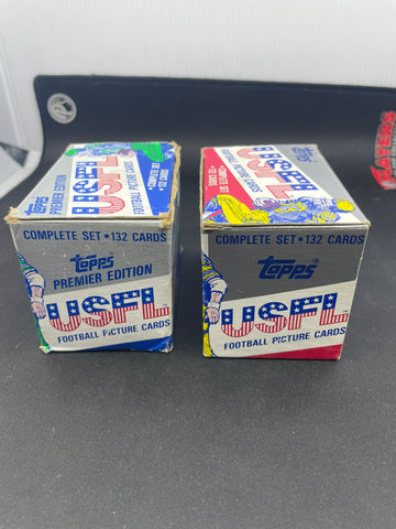 1984 & 1985 TOPPS USFL FOOTBALL CARD COMPLETE SET