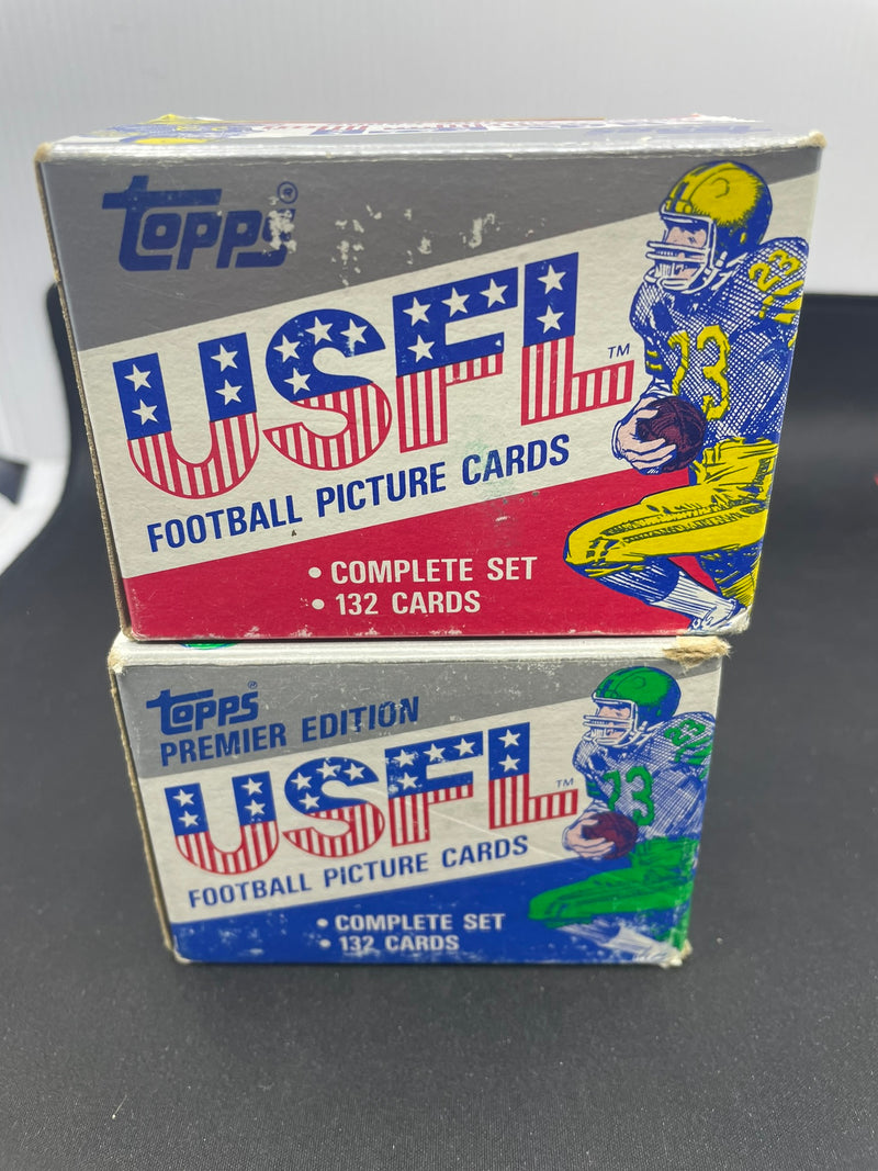 1984 & 1985 TOPPS USFL FOOTBALL CARD COMPLETE SET