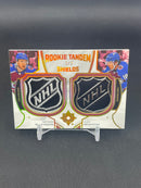 2021 UPPER DECK ULTIMATE - ROOKIE TANDEM SHIELDS - N. MACKINNON / A. NEWHOOK - #RTS-MN - #'D/2 - DUAL RELIC
